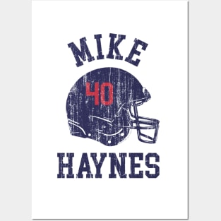 Mike Haynes New England Helmet Font Posters and Art